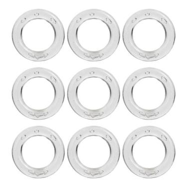 Imagem de Aro Plástico Argola Multiuso Incolor 3,5cm Espessura 4mm 100 Unidades 
