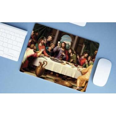 Imagem de Mouse Pad Emborrachado Personalizado Estampas Evangélico Católico - De