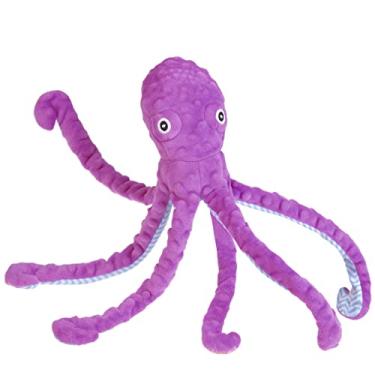 Imagem de Brinquedo para cães – Os melhores brinquedos de pelúcia para cães de estimação com petisco macio interativo para raças pequenas a médias brincando, 43 cm roxo