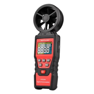 Imagem de YsXoWiui Medidor de Velocidade Do Vento, Anemômetro Digital Portátil, Térmica, Medidor de Velocidade Do Ar Profissional, Medidor de Fluxo de Ar, HT625B