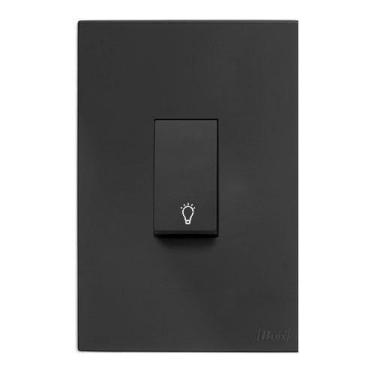 Imagem de Cj Pulsador De Minuteria Ver. 4X2 - Recta Home Grafite Fosco - Blux Re