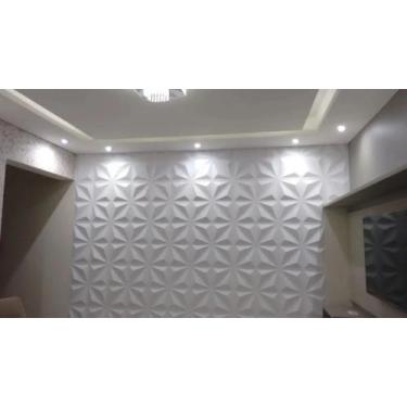Imagem de Placas 3d Revestimento De Parede 50x50  Kit Com 74 - PontaltiTrend, Ma