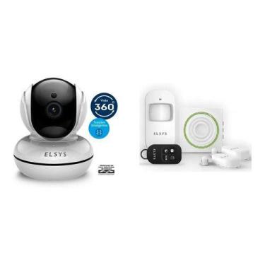 Imagem de Kit Camera Rotacional Wi-Fi com Inteligencia FULLHD - ELSYS + Kit Alar