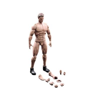Imagem de 1/12 Scale Action Figure,6inch Male Strong Muscular Flexible Miniature Action Figure Body Doll Collection