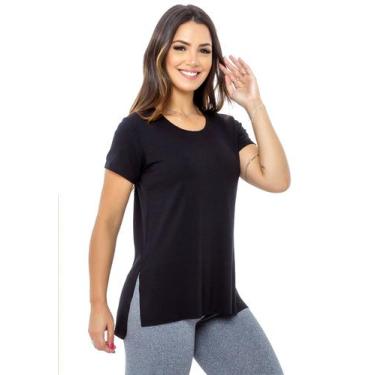 Imagem de Blusa Veste Legging Academia Moda Feminina - Adamas, G, Preto