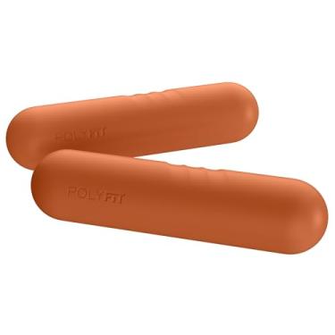 Imagem de Polyfit Barras de peso para halteres para mulheres - Conjunto de 2 (1,5 kg | Par de 2,9 kg) - Conjunto de halteres para caminhada, ioga, dança, barra, pilates, cardio, aeróbica - ferrugem