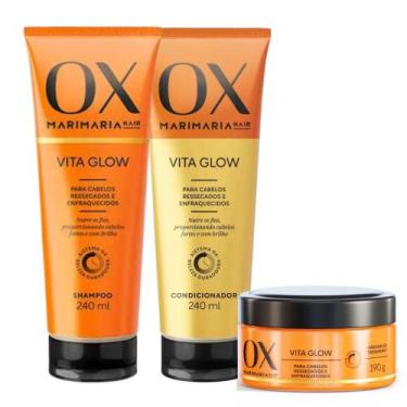 Imagem de Kit Ox Mari Maria Hair Vita Glow C/3