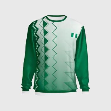 Imagem de Blusa Nigéria Moletom Nigeriana Esporte Copa Time Conforto - Bueno Sto