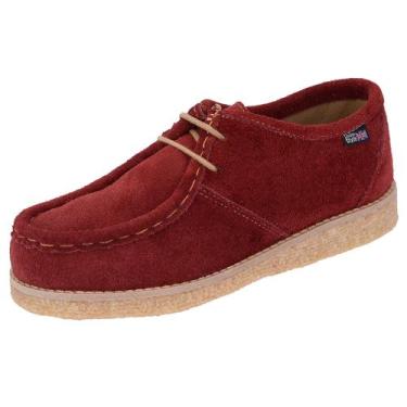 Imagem de Sapato Canadian London Style Vermelho couro camurça sola crepe, Vermel
