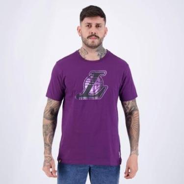 Imagem de Camiseta NBA Gloss Lakers Roxo-Masculino