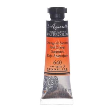 Imagem de Aquarela Sennelier Profissional Tubo 10ml S3 640 Red Orange