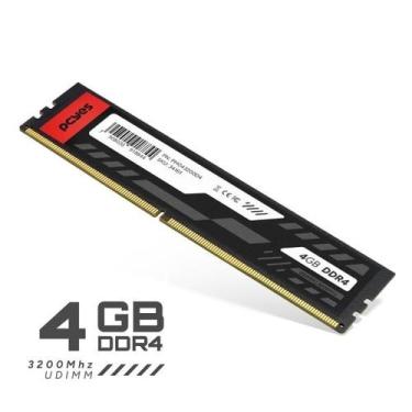 Imagem de Memoria pcyes udimm 4gb ddr4 3200mhz - pm043200d4