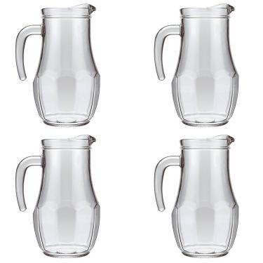 Imagem de Conjunto Jarra Tango 150ml Sucos Água 4 Unidades 1,5L Vidro Nadir