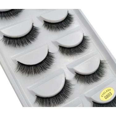 Imagem de Cílios Postiços G5-g6-g8 Mink 5 Pares - Eyelash, G803