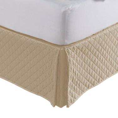Imagem de Saia Box Casal Padrão Matelasse Ultrassônico Várias Cores - Cortinas I