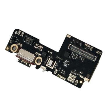 Imagem de zhxchzhi Porta de carregamento OEM Mic Sim Connector Jack Board compatível com Xiaomi Redmi Note 14 pro 5G Parts Preto