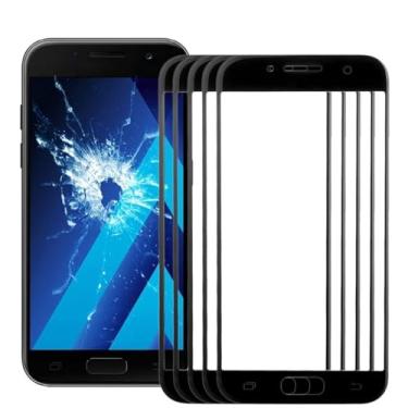 Imagem de HUANGYUNCHAO Acessórios telefônicos 10 PCS Front Screen Oter Lente de vidro para Samsung Galaxy A5 / A520 Substituição do telefone celular
