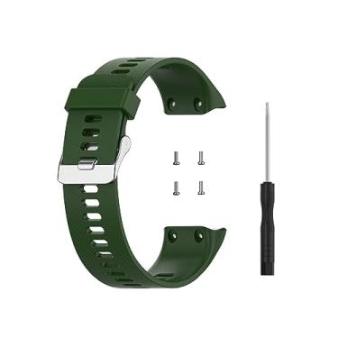 Imagem de Waekethy Pulseira para Garmin Forerunner 35/Approach S10, pulseira de silicone macio de substituição esportiva compatível com Forerunner 35, Approach S10 para homens e mulheres (verde)