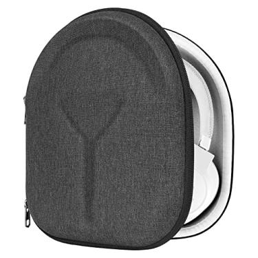 Imagem de Geekria Capa protetora para fones de ouvido compatível com JBL Tune 760NC/750NC/720BT, Live 770NC, bolsa rígida de substituição para transporte de viagem com armazenamento de cabos (cinza escuro)