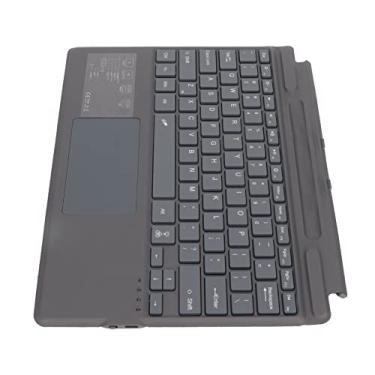 Imagem de Teclado de Notebook Portátil Ultra Slim Com Luz de Fundo Colorida para Pro 8 e Pro X, Teclas Resistentes, Teclado Portátil para Acessórios para Tablets, Preto