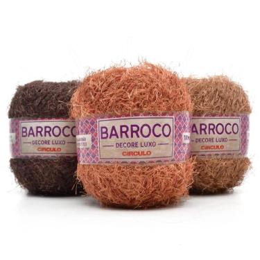 Imagem de Kit Barroco Decore Luxo Tons de Requinte - 3 Novelos - CÍRCULO