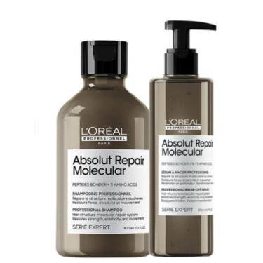 Imagem de Kit Loréal Absolut Repair Molecular Shampoo 300ml+ Sérum - Loréal Prof