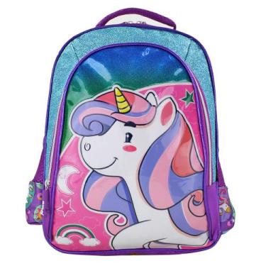 Imagem de Mochila Infantil Menina Escolar de Costas Unicórnio - OKI-NI, MA1312-C