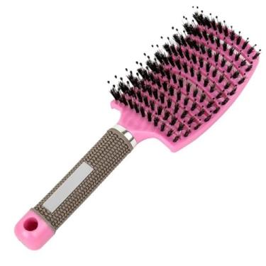 Imagem de Escova de cabelo, pente de massagem no couro cabeludo, escova de cabelo de nylon para mulheres, molhado, cacheado, desembaraçador, escova de cabelo para salão de cabeleireiro, ferramentas de estilo (r