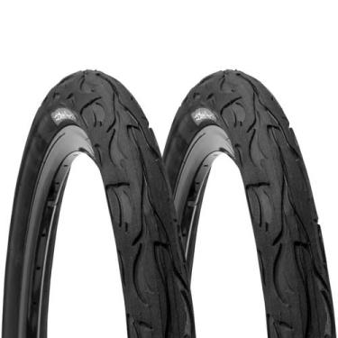 Imagem de Par de pneus 26x2.125 kenda slick flame - k1008 - preto