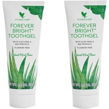 Imagem de kit 02 Unidades Forever Bright Toothgel Gel dental sem flúor Creme Dental Menta e Hortelã