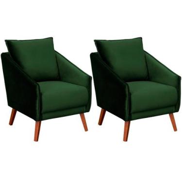 Imagem de Kit 2 Poltronas para Sala e Escritório Decorativas Ellen - Konfort, Ve