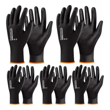 Imagem de Luva Segurança Multitato Oficina Mecânica Epi - KIT 5 pares (G - 9)