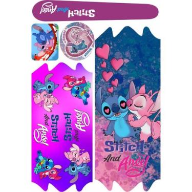 Imagem de Cartela Adesivo Bicicleta Stitch Infantil  Aro 12/16/20/24 - IMPORT