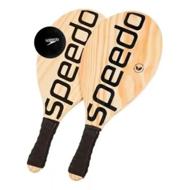 Imagem de Kit Raquete Frescobol e Bola Speedo [Cor: Preto]