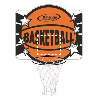 Imagem de Cesta De Basquete Tabela Basketball Madeira Mdf Com Aro De Ferro - Xal
