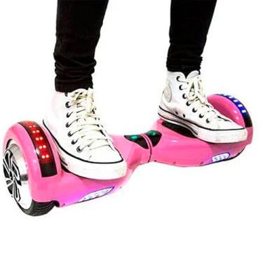 Imagem de Hoverboard Skate Elétrico 6.5" com Bolsa Led Bluetooth Rosa Brinovar