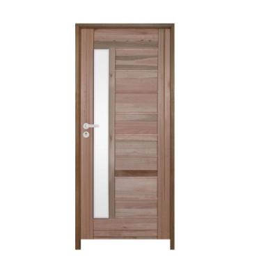 Imagem de Kit Porta BBB C/Visor Eucalipto 92 X 2.10 Batente 14CM Fechadura Exter