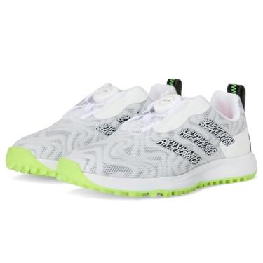Imagem de adidas Codechaos Boa 25 Unissex Infantil Tênis de Golfe, Calçado Branco/Núcleo Preto/Limão Lúcido, 5 Big Kid