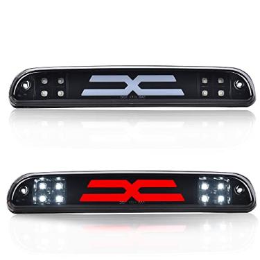 Imagem de G-PLUS Luz de freio LED terceiro tipo X de montagem alta compatível com 1993-2011 Ranger 1999-2016 F250 F350 F450 F550 Super Duty 1995-2003 Mazda B2300 B2500 B3000 B4000 Lente fumê Caixa preta