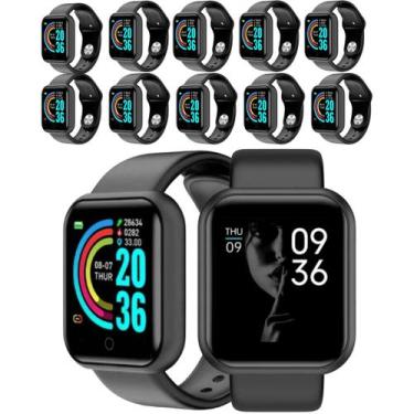 Imagem de Relógio Smartwatch Atacado 10 Peça D20 Masculino E Feminino - 01Smart,