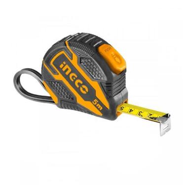 Imagem de Trena Emborrachada Botão Duplo E Auto Trava 5M X 25Mm Ingco