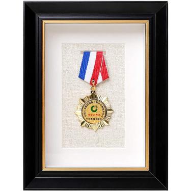 Imagem de Moldura De Exibição De Medalhas,moldura De Madeira Maciça 3d Deep Box Para Exibir Medalhas De Guerra/militares/esportes,caixa De Armazenamento De Medalhas