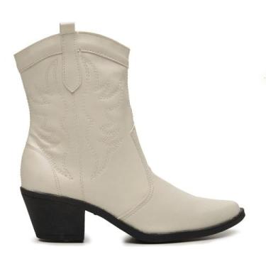 Imagem de Bota Feminina Sertaneja Cano Médio Look Autêntico Moderno - Fran Dias,