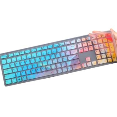 Imagem de Capa de teclado para teclado Dell Pro KM5221W KM7321W e Pro KB500, capa protetora de teclado para desktop Dell Pro KM5221W - colorida
