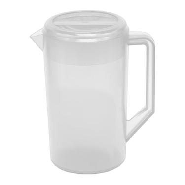 Imagem de Ioensy Jarra de água, jarra de chá gelado, fácil de encher, chaleira grande, utensílios para bebidas quentes e frias, limonada, chá gelado, geladeira, Claro