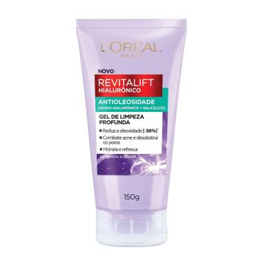 Imagem de Gel De Limpeza Profunda L'Oréal Paris Revitalift Hialurônico Antioleosidade 150g