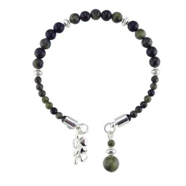 Imagem de JC Walsh and Sons Pulseira com berloque irlandês com contas de mármore Connemara, estilo ferradura, aniversário, Dia de São Patrício, presente irlandês, trevo claddagh, Medium, Mármore Connemara, Sem