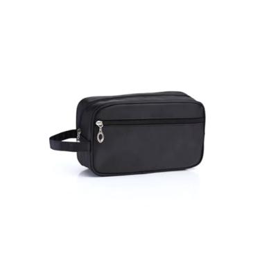 Imagem de Necessaire Masculina Organizador Mala Viagem Couro Ref: 834 (Azul, Único) (Preto)