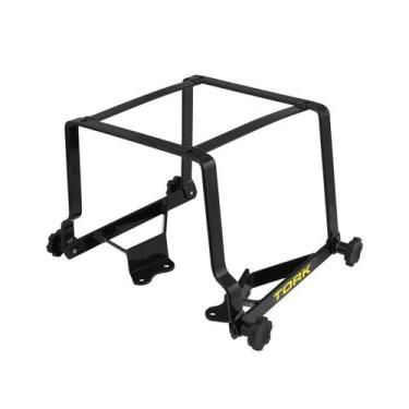 Imagem de Suporte Baú 80L 135L Cromo Forte Removível Motos Fazer 150 2014 À 2022