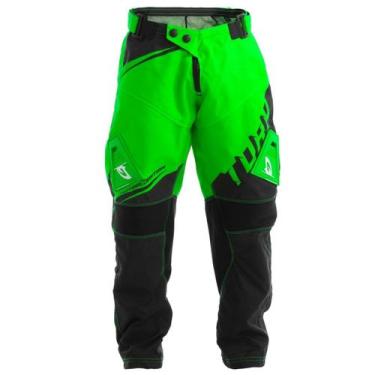 Imagem de Calça Infantil Trilha - Pro Tork Factory Edition Neon, Preto, Verde, 1